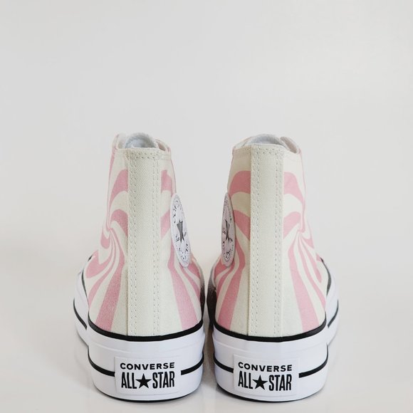 Converse CTAS Hi Lift Sunrise Pink Canvas Women's Platform Sneakers A10008C NWT - Picture 5 of 6